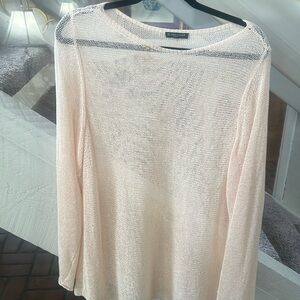 Eileen Fisher ballet neck loose knit sweater XL